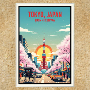 Tokyo Japan Travel Poster der 1960er Jahre Vintag