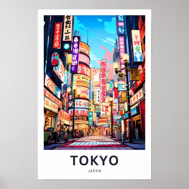 Tokyo Japan Travel Print Poster (Vorne)