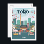 Tokyo Japan Vintager berühmter Reiseort Postkarte<br><div class="desc">Tokyo Japan Vintager berühmter Reiseort</div>