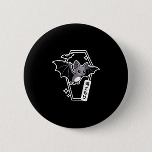 Tokyo Kawaii Bat - Creepy Niedlich Coffin Pastel G Button