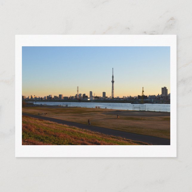 Tokyo Life: Arakawa River Postkarte (Vorderseite)