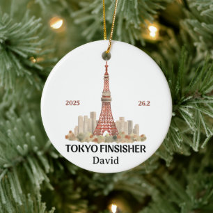 Tokyo Marathon 2025, Marathon Finisher Geschenk Keramik Ornament