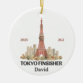 Tokyo Marathon 2025, Marathon Finisher Geschenk Keramik Ornament