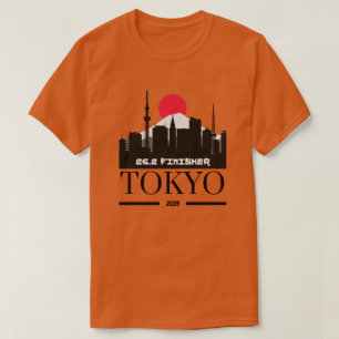 Tokyo Marathon Finisher 2025, Personalisiert Laufe T-Shirt