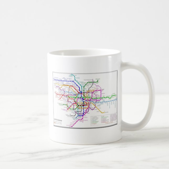 Tokyo-Metro-Karte Tasse (Rechts)
