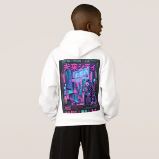 Tokyo Neon Nights Grafik-Oversize-Sweatshirt Hoodie