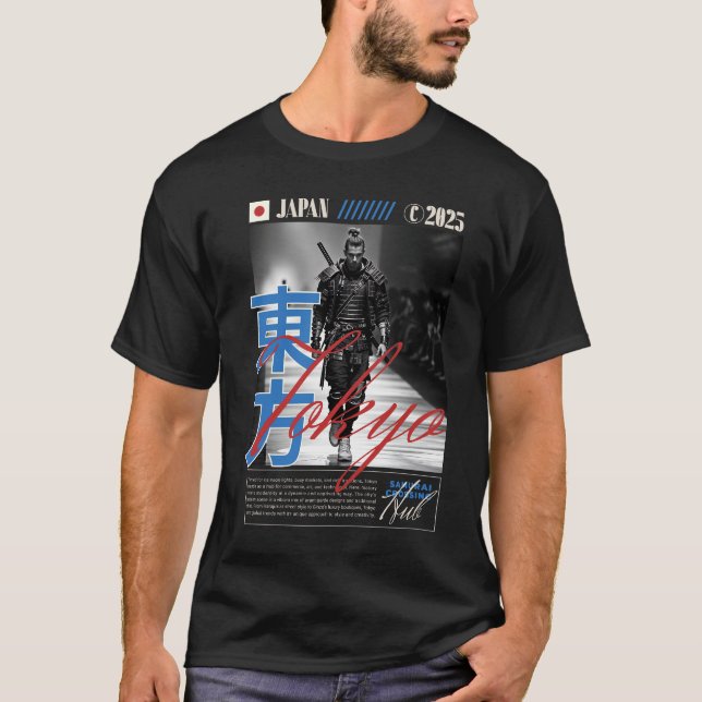 Tokyo Samurai Fashion Artwork T-Shirt (Vorderseite)