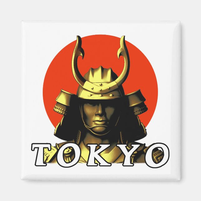 Tokyo Samurai Japan Magnet (Vorne)