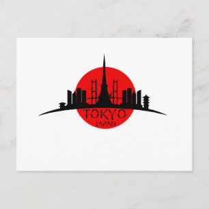 Tokyo-Sehenswürdigkeit Postkarte