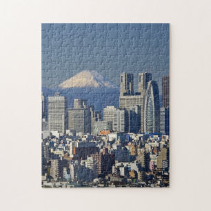 Tokyo, Shinjuku District Skyline, Mount Fuji Puzzle