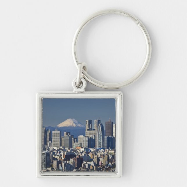 Tokyo, Shinjuku District Skyline, Mount Fuji, Schlüsselanhänger (Vorne)
