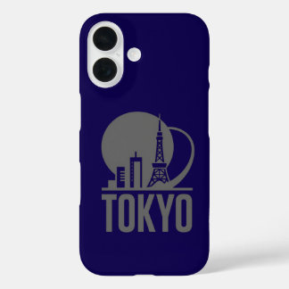Tokyo Skyline Circle Design iPhone 16 Hülle