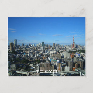 Tokyo Skyline Postkarte