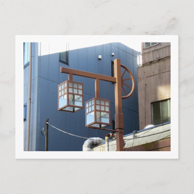 Tōkyō Straßenlaternen: Asakusa Postkarte (Vorderseite)
