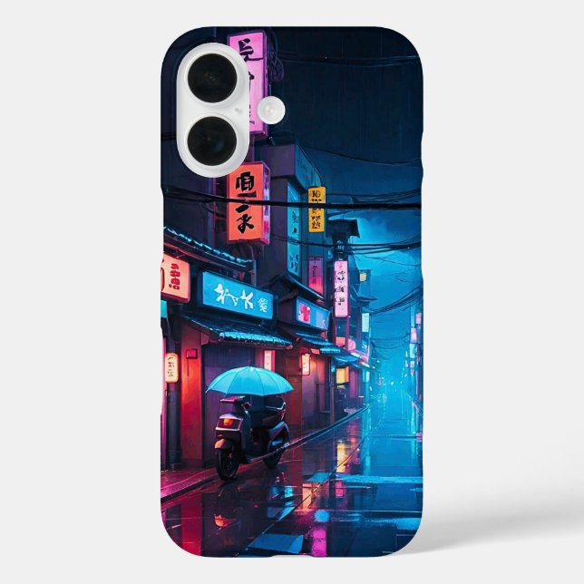 Tokyo Street at Night LoFi Art Case-Mate iPhone Hülle (Rückseite)