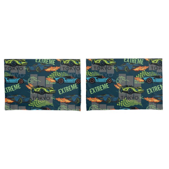  Tokyo Street Racing Pattern Kissenbezug (Vorderseite-Set)