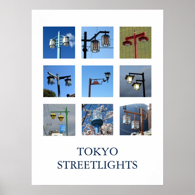 Tokyo Streetlights Poster (Vorne)