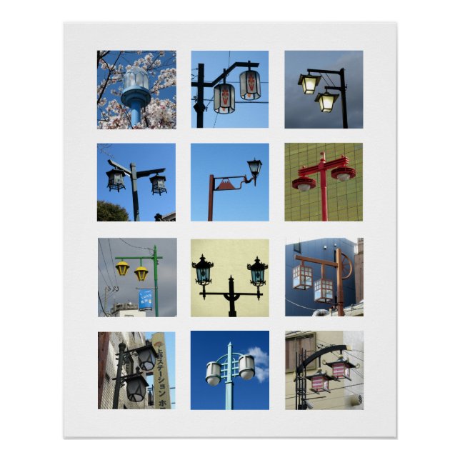 Tokyo Streetlights Poster (Vorderseite)