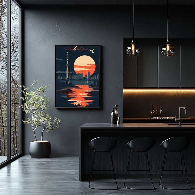 Tokyo Sunset - Urban Skyline-Silhouetten Poster (Von Creator hochgeladen)