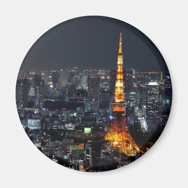 Tokyo Tower by Night: Magnet (Vorne)