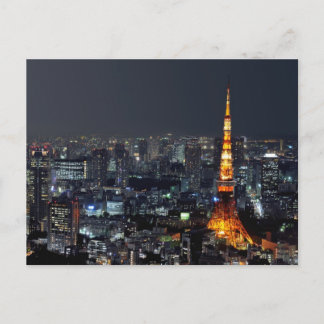 Tokyo Tower by Night: Postkarte