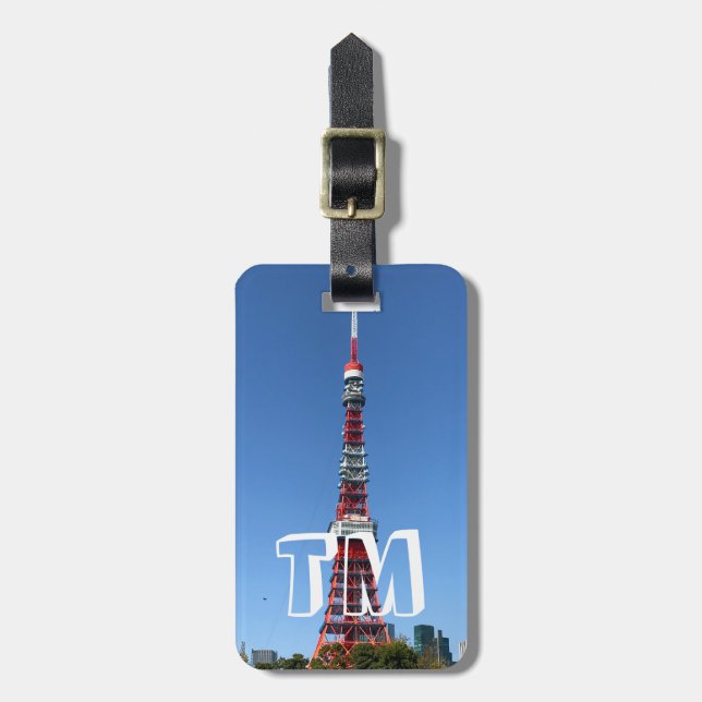 Tokyo Tower Gepäckanhänger (Vorderseite vertikal)