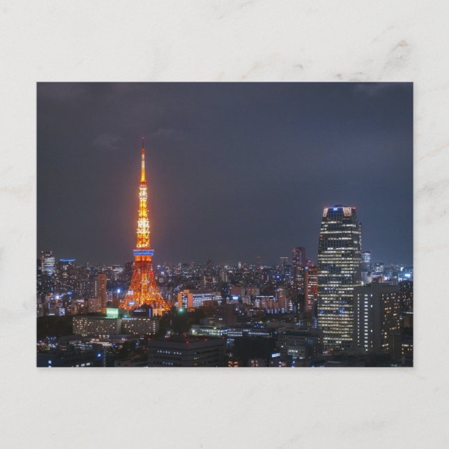 Tokyo Tower Postkarte (Vorderseite)