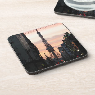 Tokyo Tower Sunrise 東 タ ワ 日 出 京 Getränkeuntersetzer