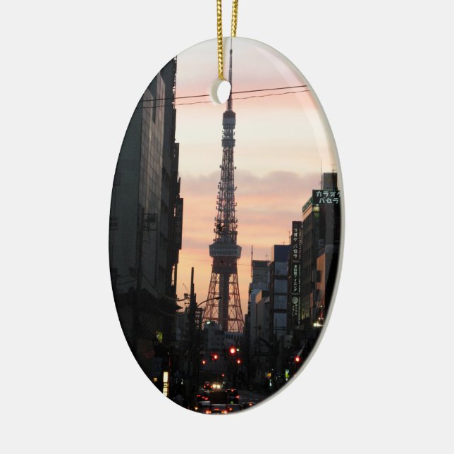 Tokyo Tower Sunrise 東 タ ワ 日 出 京 Keramik Ornament (Links)
