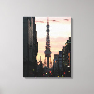 Tokyo Tower Sunrise 東 タ ワ 日 出 京 Leinwanddruck