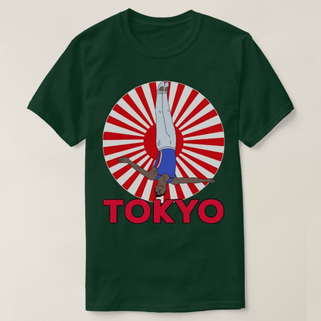 Tokyo Trampoline Gymnastik T-Shirt (Design vorne)