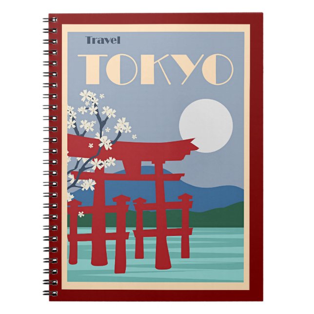 Tokyo Travel Poster Notizblock (Vorderseite)