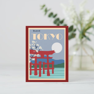 Tokyo Travel Poster Postkarte