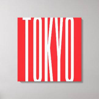 Tokyo Typografie Cooles Design Minimalistische Sta Leinwanddruck