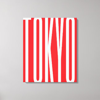 TOKYO Typografie Cooles Design Minimalistische Sta Leinwanddruck