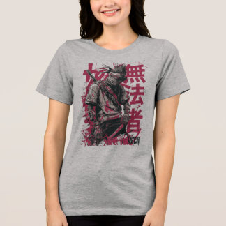Tokyo Yami – Gesetzloser Samurai mit japanischer T Tri-Blend Shirt