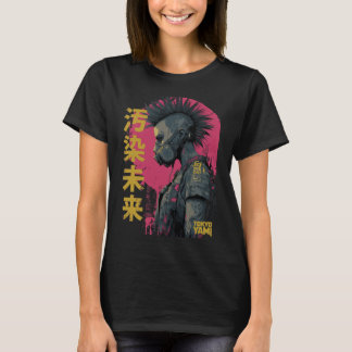 Tokyo Yami – Kontaminiertes Future Punk Maskendesi T-Shirt