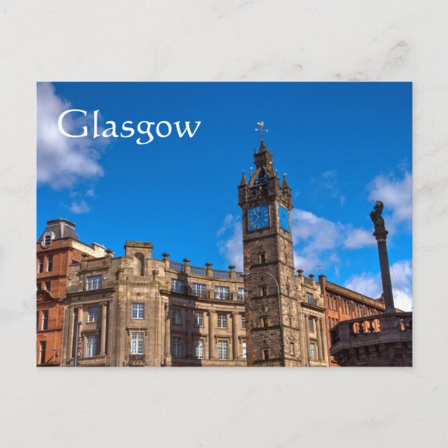 Tolbooth Steeple, Glasgow Cross, Glasgow Postcard Postkarte (Vorderseite)