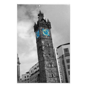 Tolbooth Steeple, Glasgow, Foto Print in Schottlan