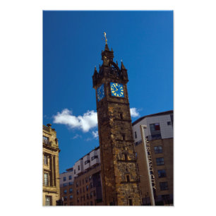 Tolbooth Steeple, Glasgow, Foto Print in Schottlan