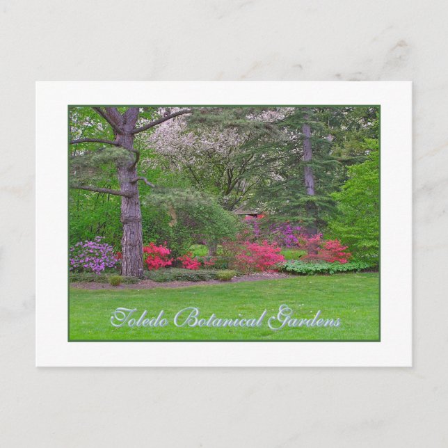 TOLEDO BOTANISCHE GARTEN, SPRING, POSTKARTE (Vorderseite)