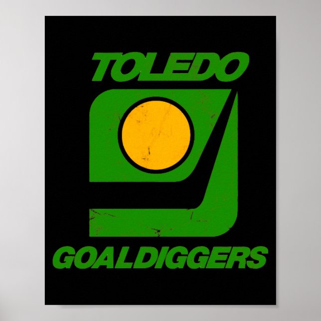 Toledo Goaldiggers 70s80s Hockey Team  Poster (Vorne)