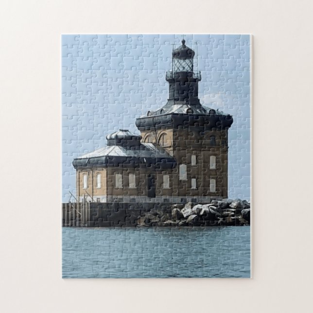 Toledo Harbor Lighthouse created into a  Puzzle (Vertikal)