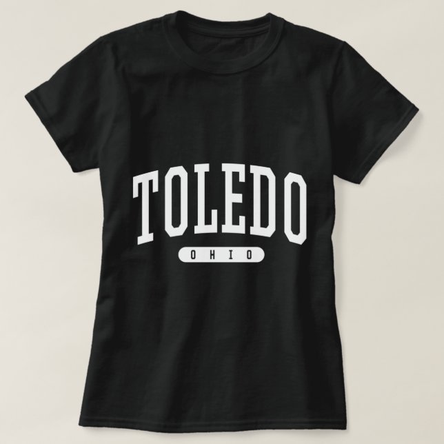 Toledo Hoodie Uni University Style OH USA T-Shirt (Design vorne)