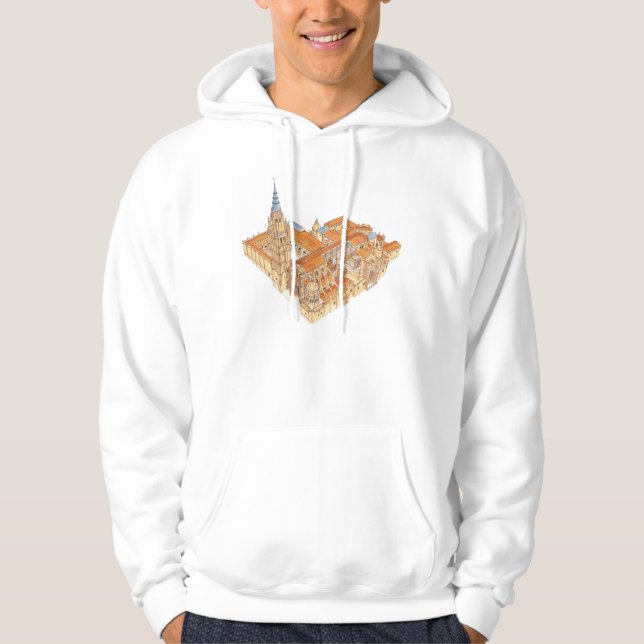 Toledo-Kathedrale. Spanien Hoodie (Vorderseite)