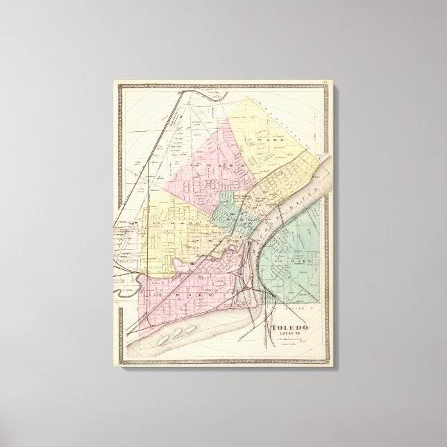 Toledo, Ohio 2 Leinwanddruck (Vorderseite)