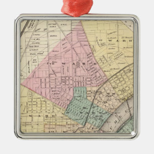 Toledo, Ohio 2 Silbernes Ornament