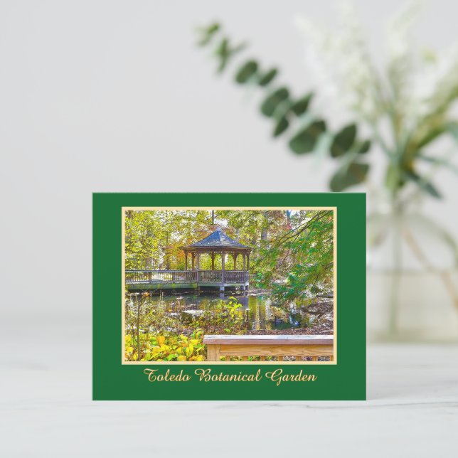 Toledo (Ohio) Botanischer Garten Postkarte (Stehend Vorderseite)