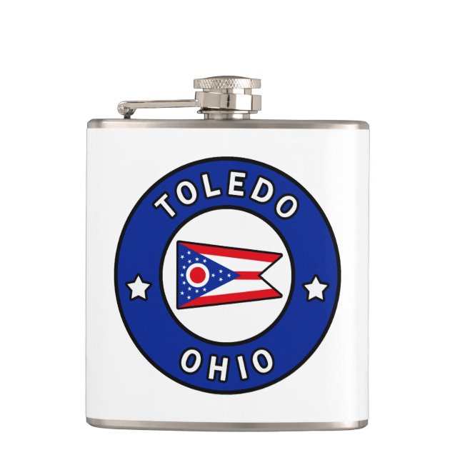 Toledo Ohio Flachmann (Vorderseite)