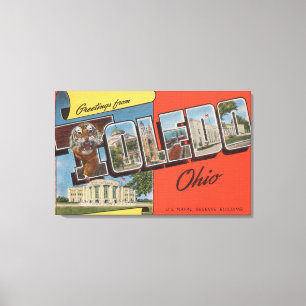 Toledo, Ohio - Gebäude für die US-Marine Leinwanddruck